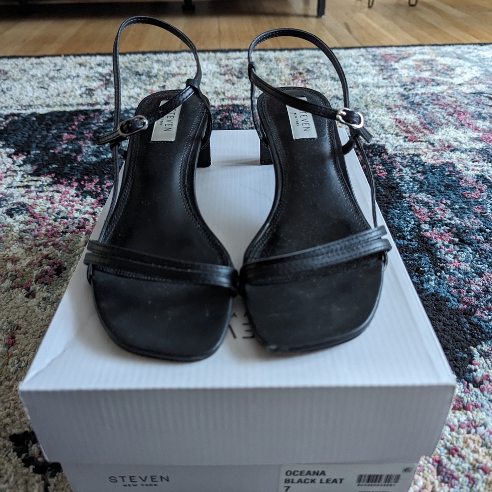Steven New York Black Strap Sandals - Make an Offer!
